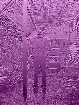 Reflection in Purple - photography and graphics art image